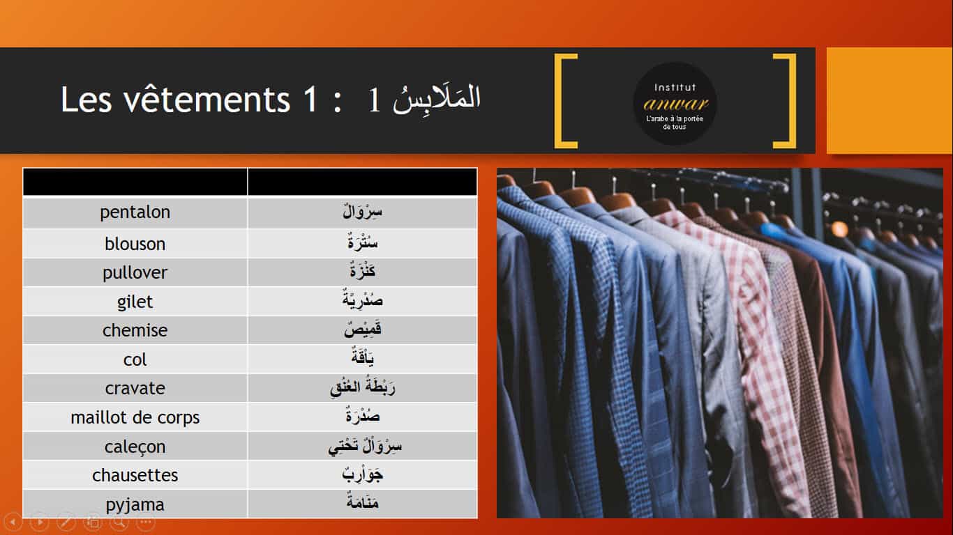 Les vêtements arabe homme
