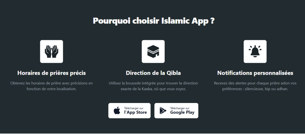 Pourquoi choisir l'application mobile islamic App pour vos horaires de prière